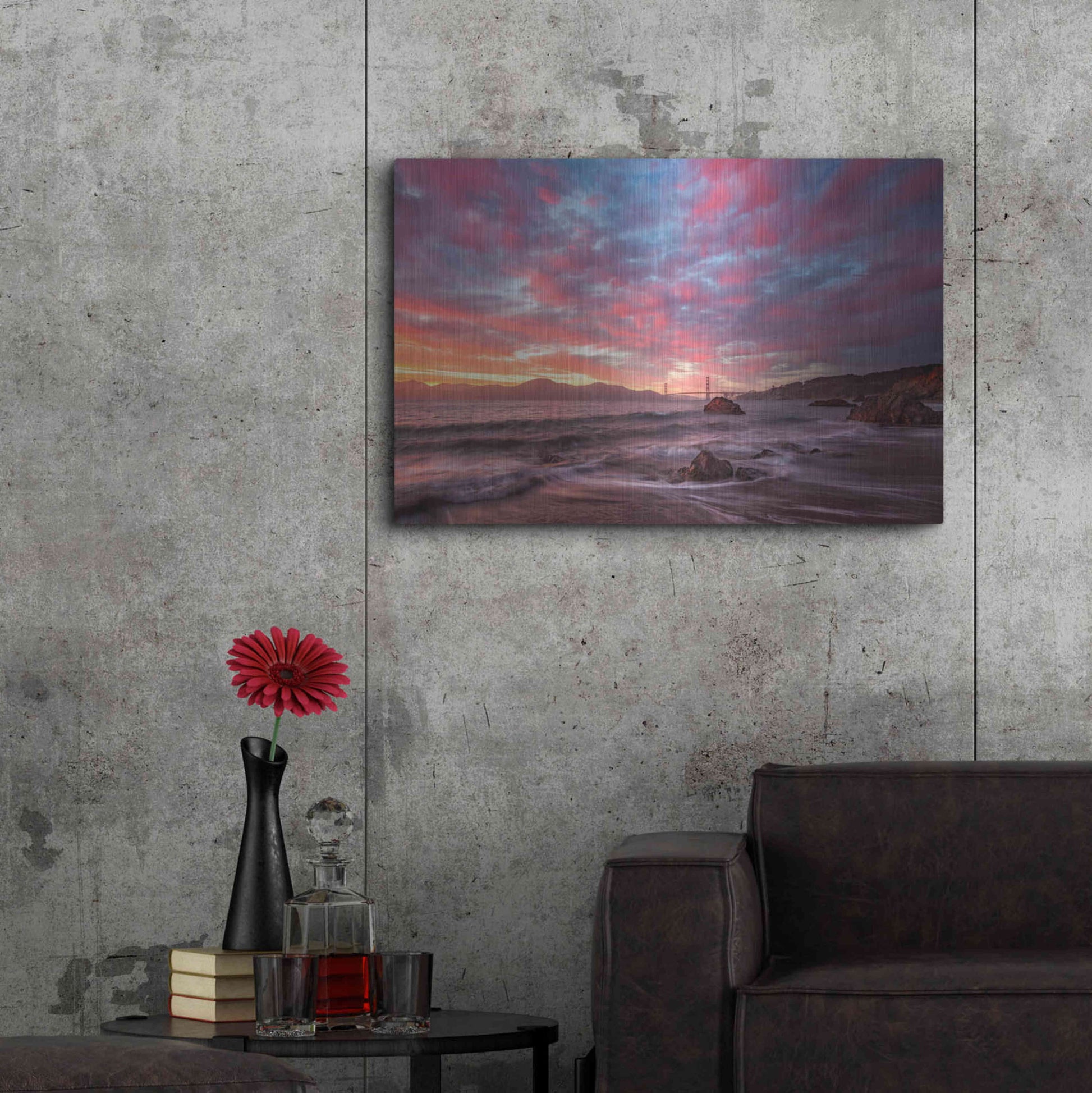 Luxe Metal Art 'Memorable' by Ann Gordon, Metal Wall Art,36x24