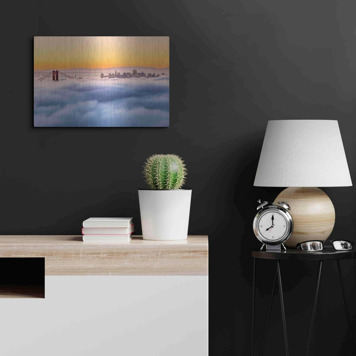 'Morning Fog' by Ann Gordon – Metal Wall Art, 24x16 room view