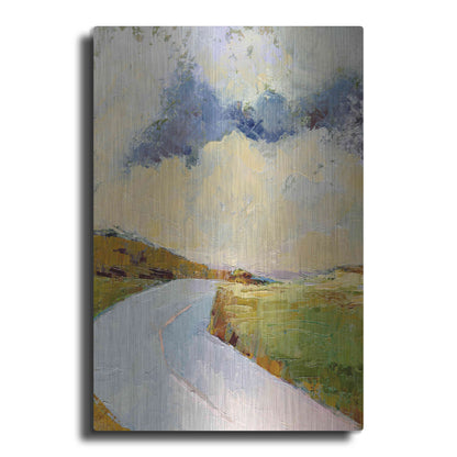 Luxe Metal Art 'One Cloud One Road' by Ann Gordon, Metal Wall Art