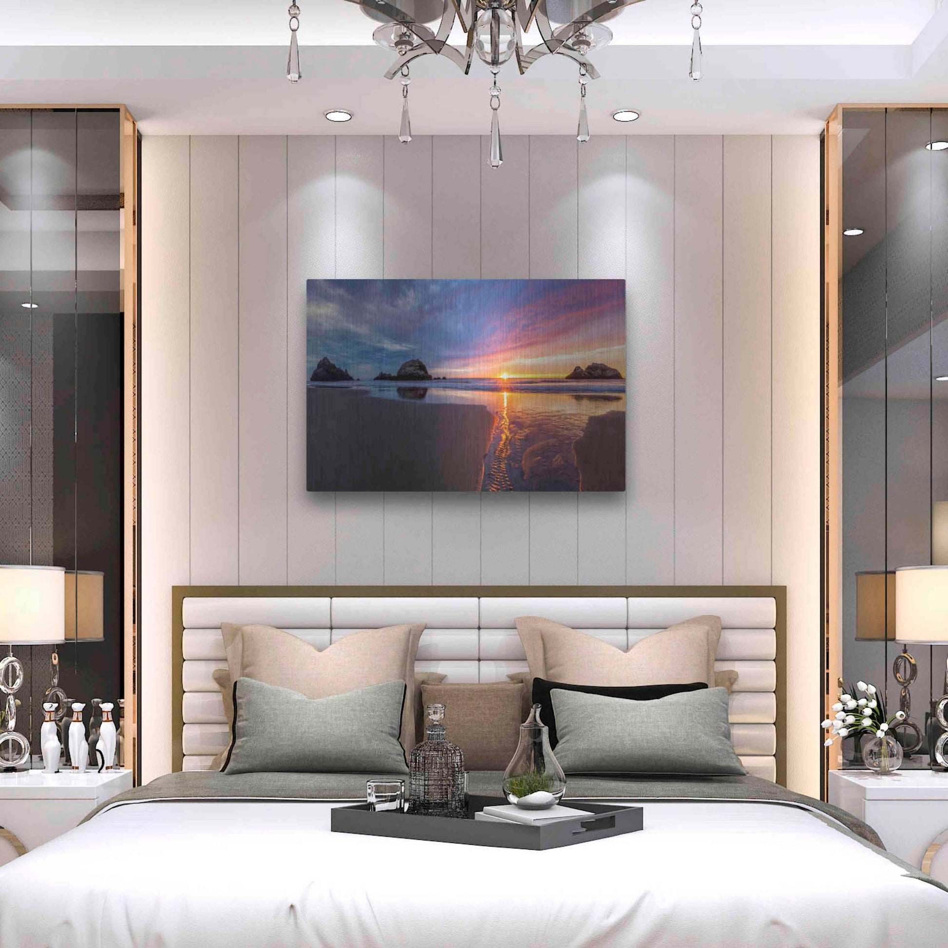 Luxe Metal Art 'River of Gold' by Ann Gordon, Metal Wall Art,36x24