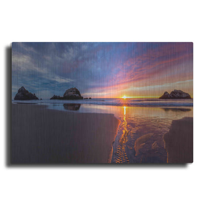 Luxe Metal Art 'River of Gold' by Ann Gordon, Metal Wall Art