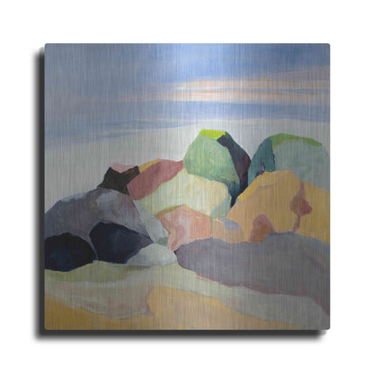 Luxe Metal Art 'Rockscape' by Ann Gordon, Metal Wall Art