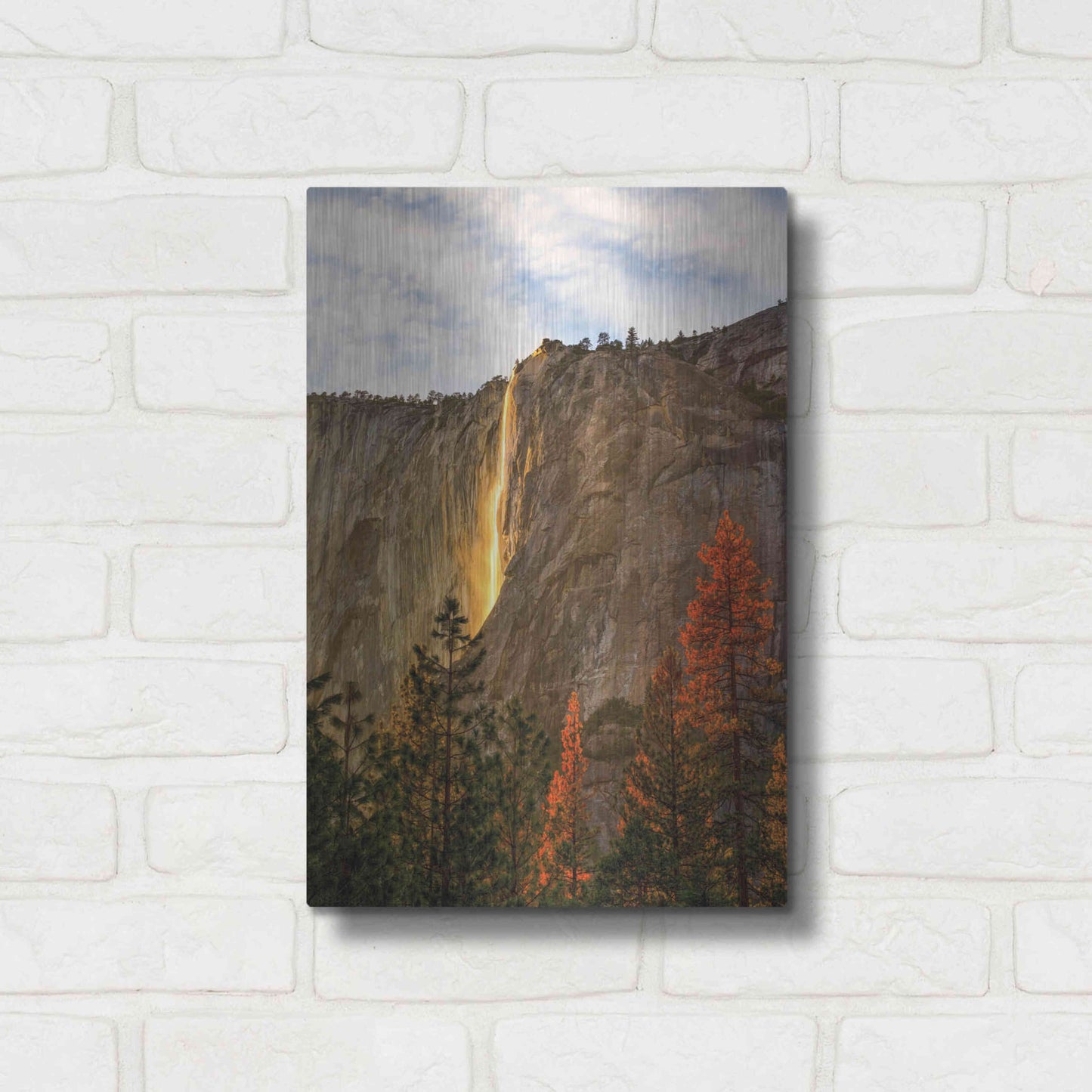 Luxe Metal Art 'The Lost Fire' by Ann Gordon, Metal Wall Art,12x16