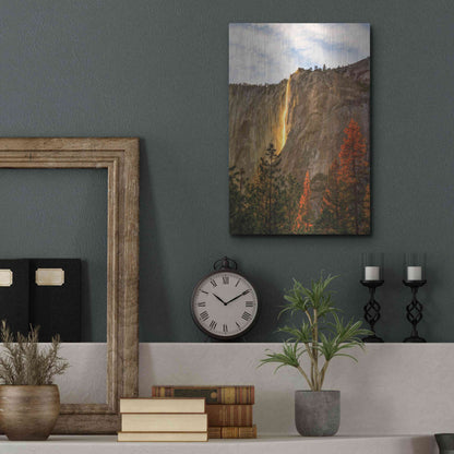 Luxe Metal Art 'The Lost Fire' by Ann Gordon, Metal Wall Art,12x16