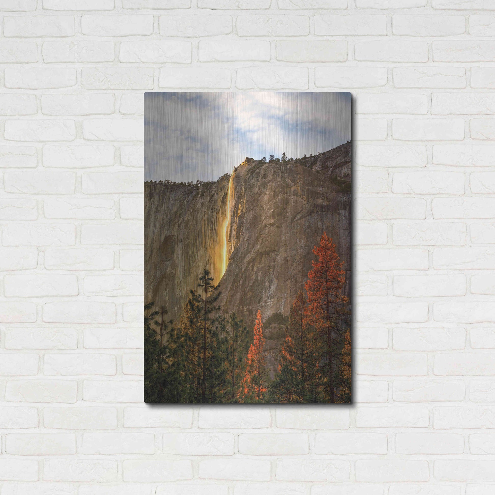 Luxe Metal Art 'The Lost Fire' by Ann Gordon, Metal Wall Art,24x36