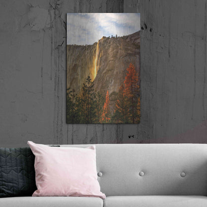 Luxe Metal Art 'The Lost Fire' by Ann Gordon, Metal Wall Art,24x36