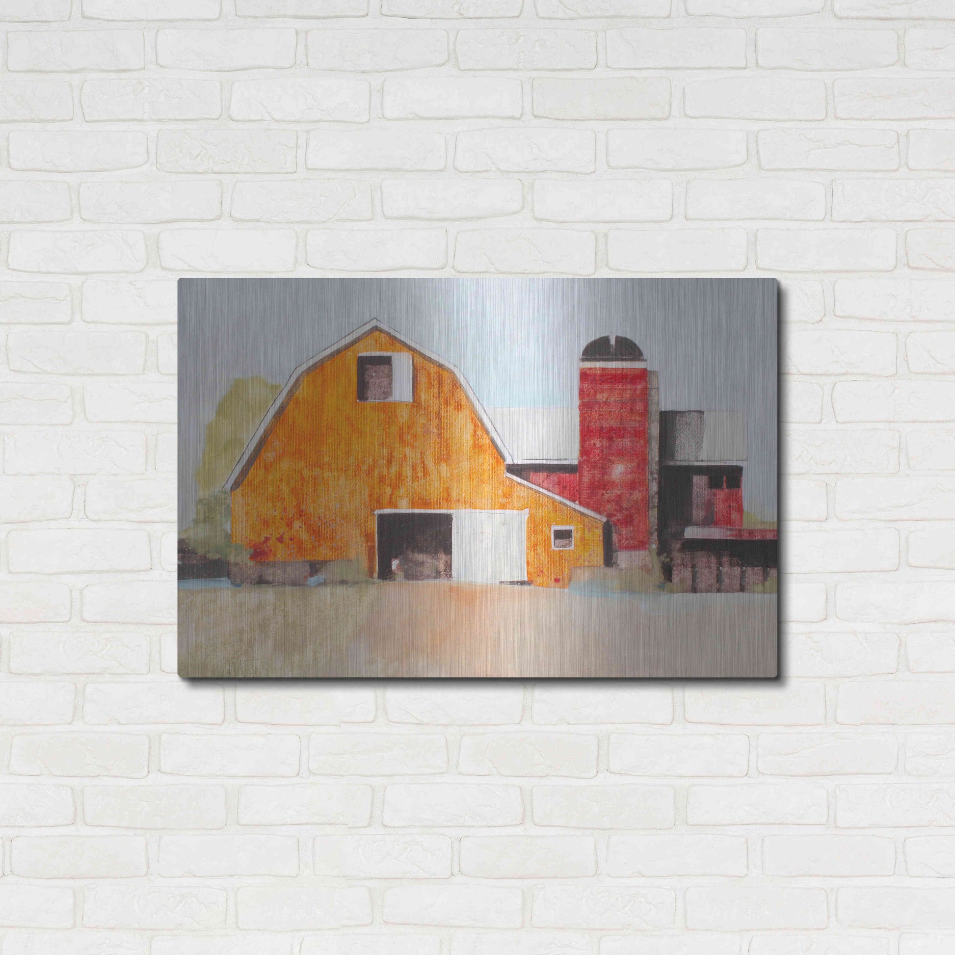 Luxe Metal Art 'Barn No. 3' by Anthony Grant, Metal Wall Art,36x24