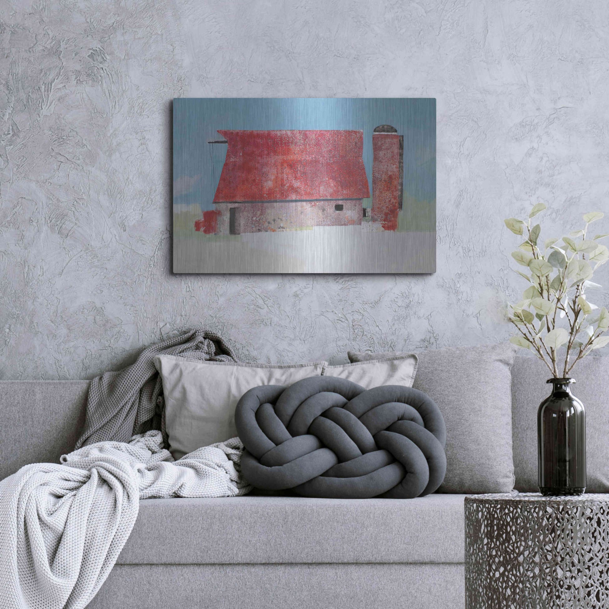 Luxe Metal Art 'Barn No. 36' by Anthony Grant, Metal Wall Art,36x24