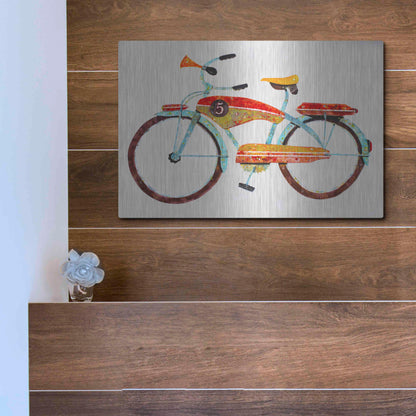 Luxe Metal Art 'Bike No. 5' by Anthony Grant, Metal Wall Art,16x12