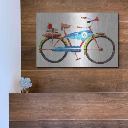 Luxe Metal Art 'Bike No. 6' by Anthony Grant, Metal Wall Art,16x12