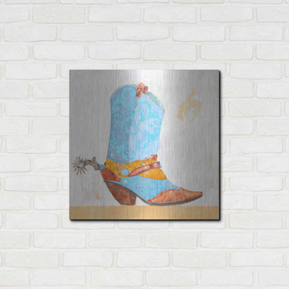 Luxe Metal Art 'Boy Boot' by Anthony Grant, Metal Wall Art,24x24