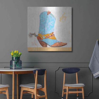 Luxe Metal Art 'Boy Boot' by Anthony Grant, Metal Wall Art,36x36