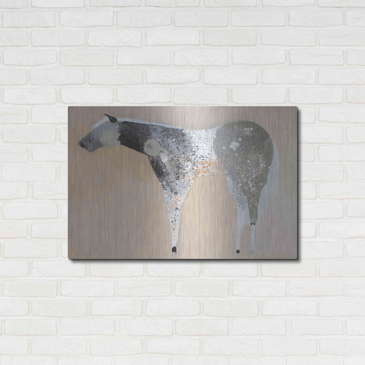 Luxe Metal Art 'Horse No. 25' by Anthony Grant, Metal Wall Art,36x24