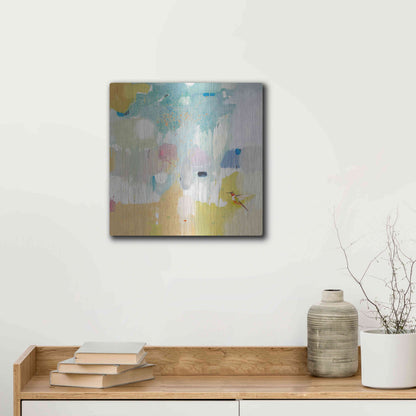 Luxe Metal Art 'Hummingbird at Home 2' by Anthony Grant, Metal Wall Art,12x12