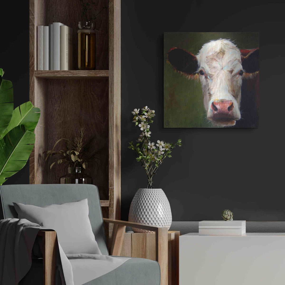'Frances' by Carl J Humphry – Metal Wall Art, 24x24 room view