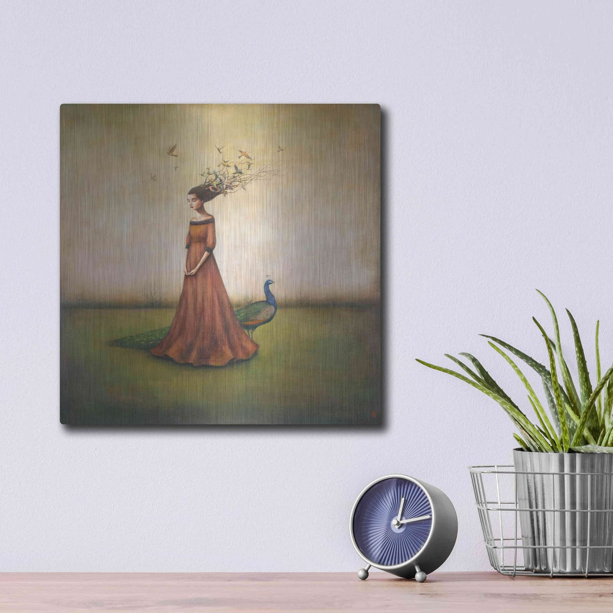 'Empty Nest Invocation' by Duy Huynh – Metal Wall Art, 12x12 room view