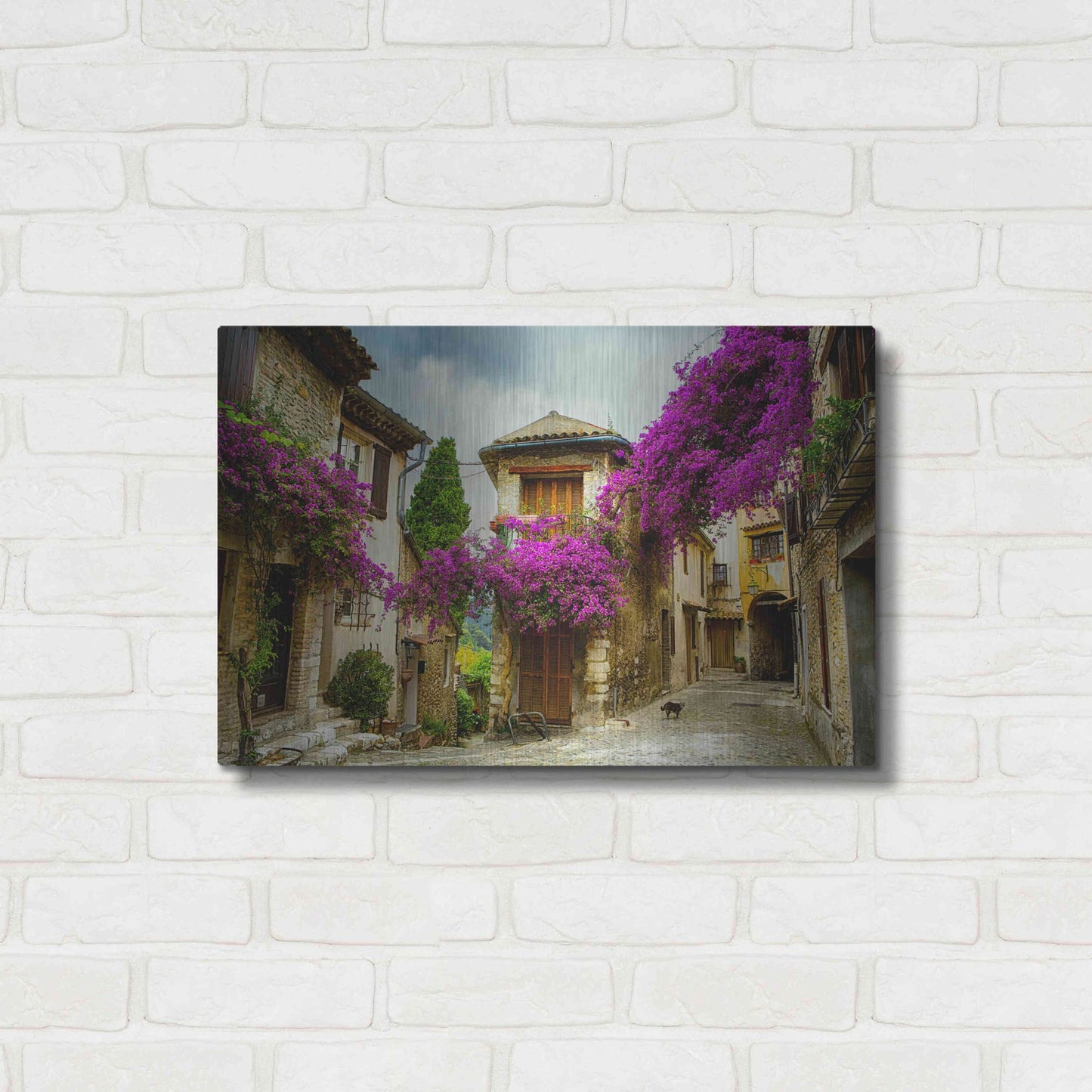 Luxe Metal Art 'Bougainvillea' Metal Wall Art,24x16