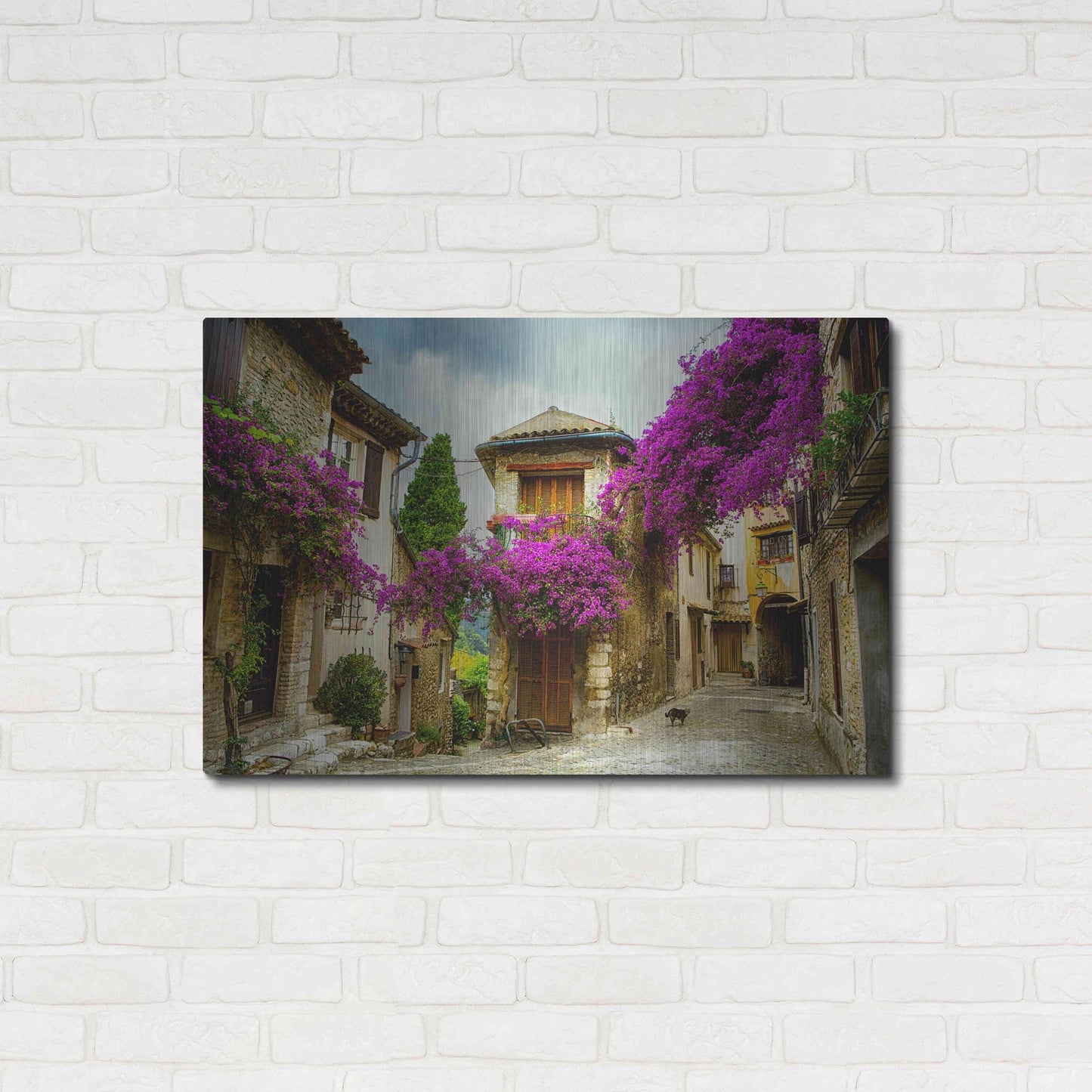 Luxe Metal Art 'Bougainvillea' Metal Wall Art,36x24