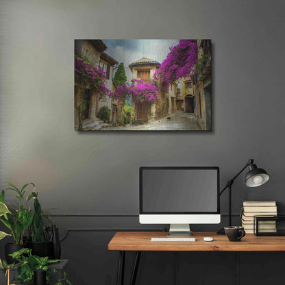 Luxe Metal Art 'Bougainvillea' Metal Wall Art,36x24