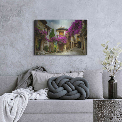 Luxe Metal Art 'Bougainvillea' Metal Wall Art,36x24