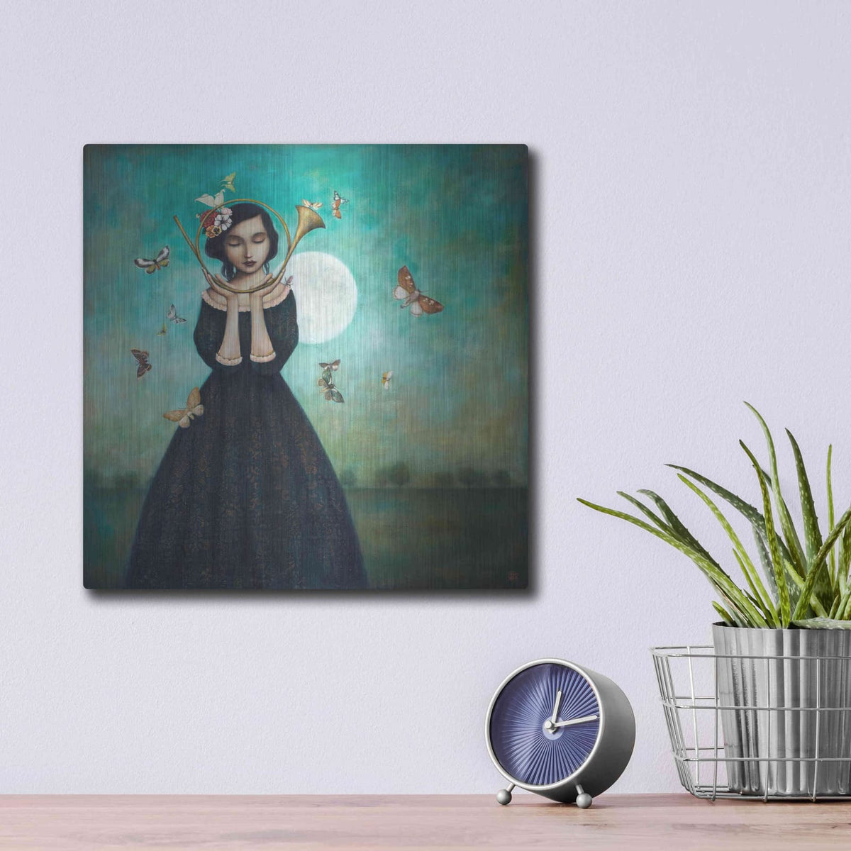 'Evening Echoes' by Duy Huynh – Metal Wall Art, 12x12 room view