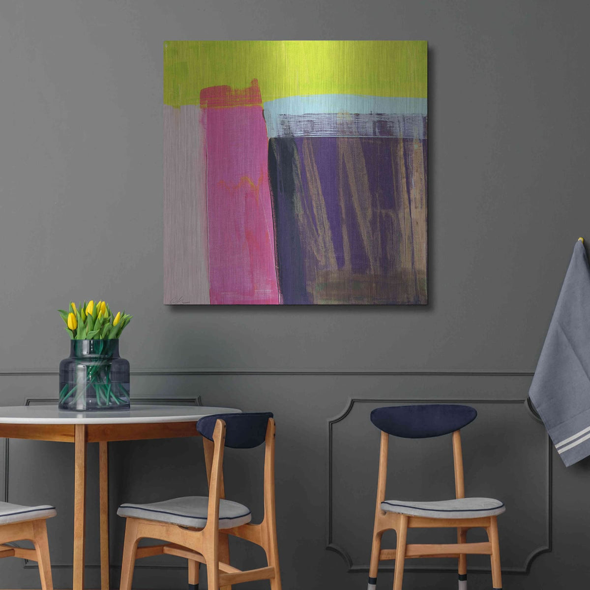 'With View' by Cathe Hendrick – Metal Wall Art, 36x36 room view