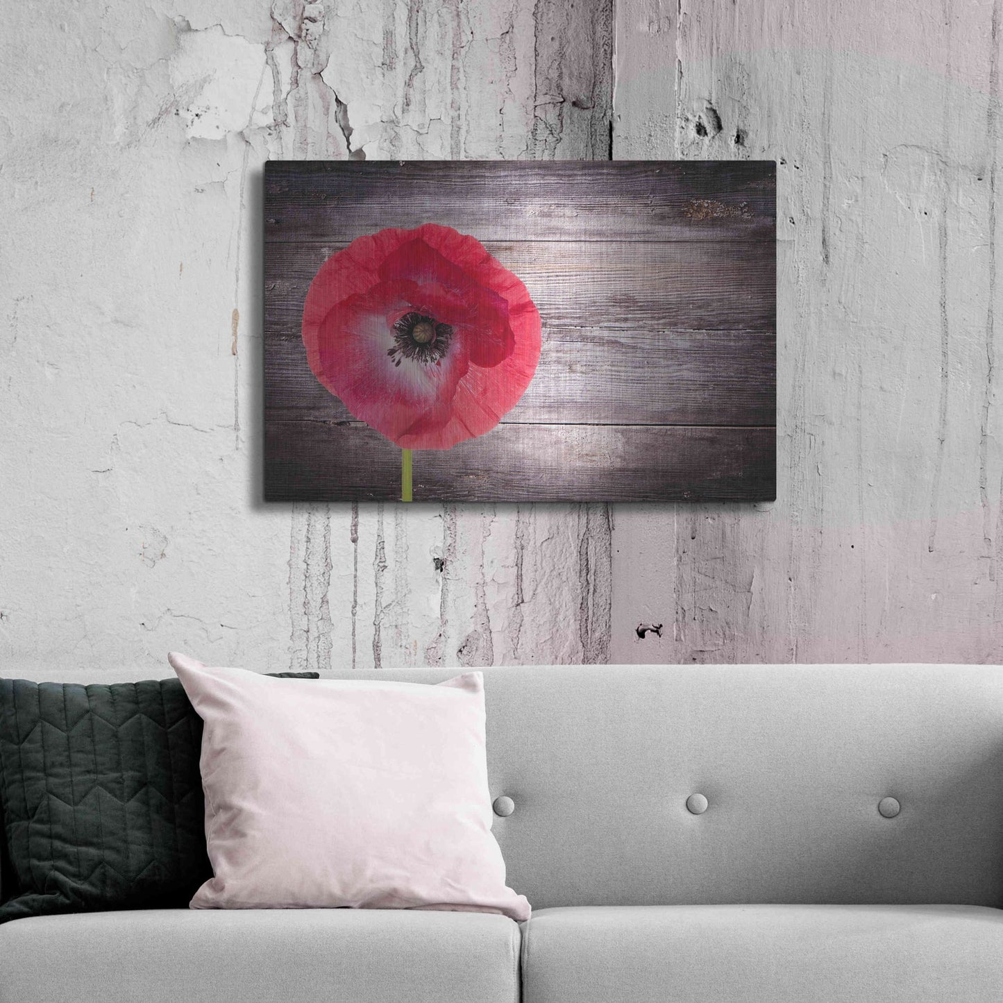 Luxe Metal Art 'Luxury On Rustic' Metal Wall Art,36x24