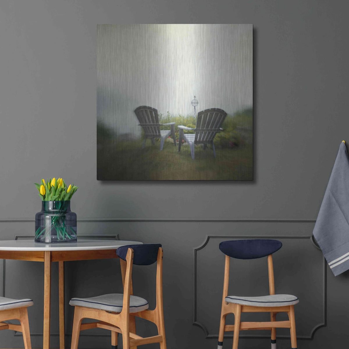 'Being Present in the Moment' by Dawn D Hanna – Metal Wall Art, 36x36 room view