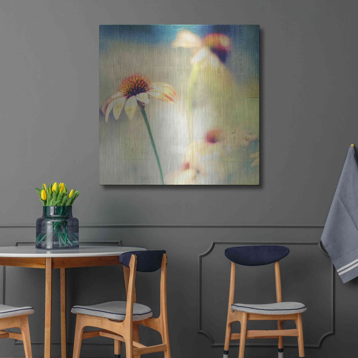 'Courage Is Fear That Has Said Its Prayers' by Dawn D Hanna – Metal Wall Art, 36x36 room view