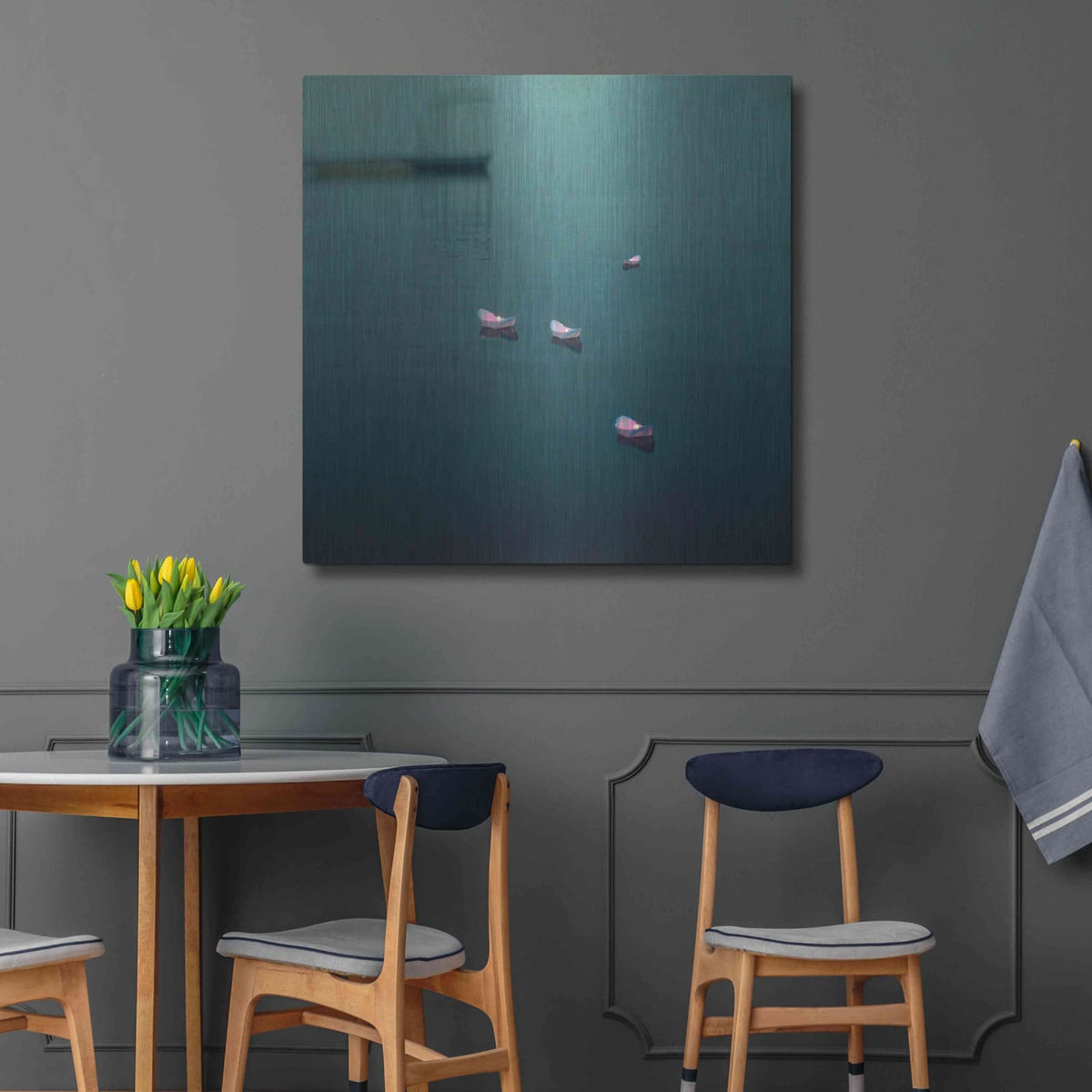'Floating Hope' by Dawn D Hanna – Metal Wall Art, 36x36 room view