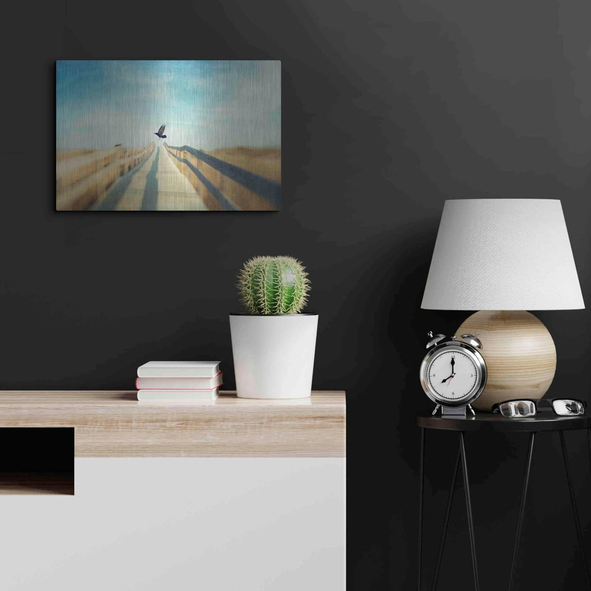 'Fly' by Dawn D Hanna – Metal Wall Art, 24x16 room view