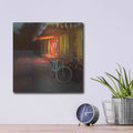 'Jennifer’s Bike' by Dawn D Hanna – Metal Wall Art, 12x12 room view
