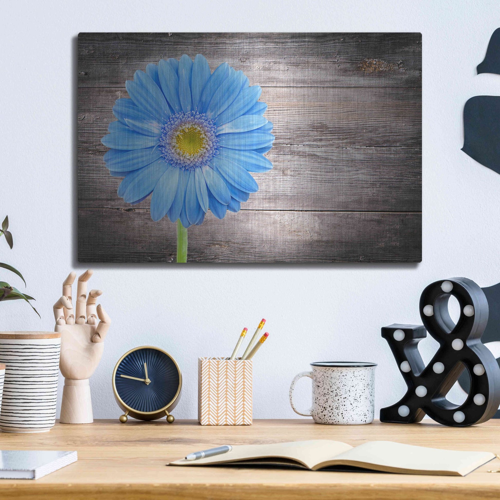 Luxe Metal Art 'Serenity' Metal Wall Art,16x12