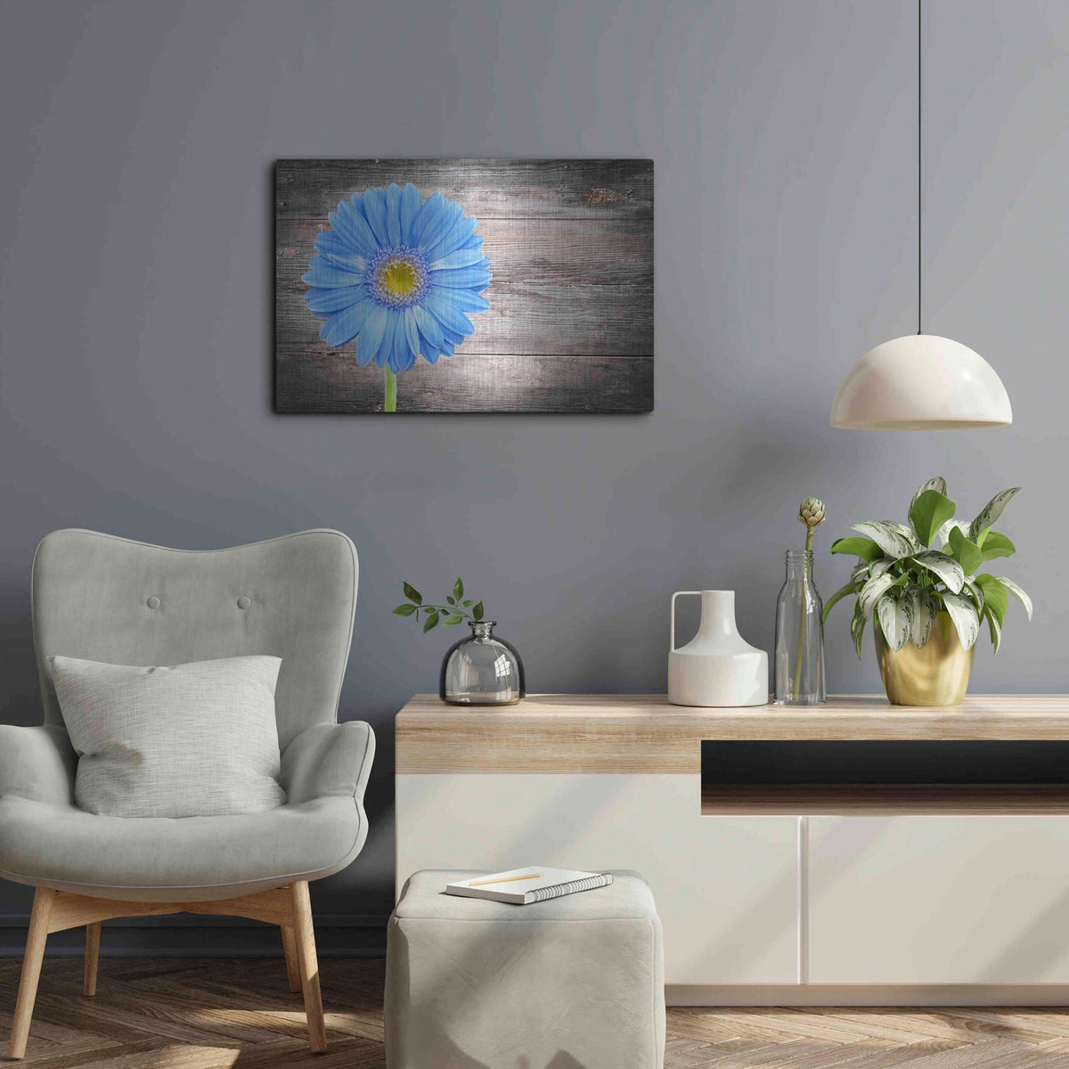 Luxe Metal Art 'Serenity' Metal Wall Art,24x16