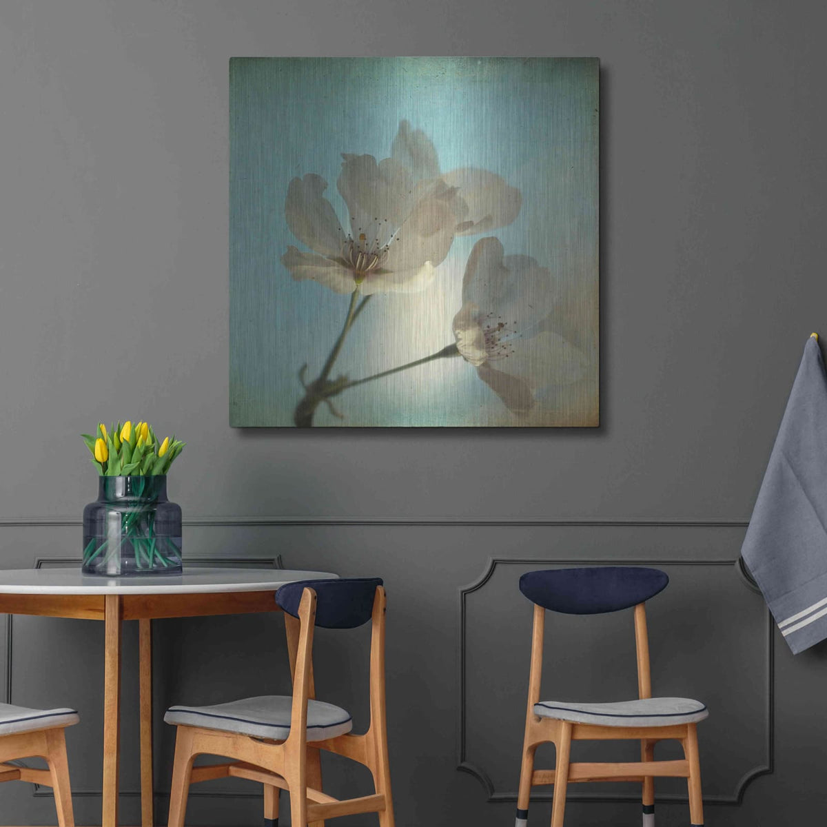 'Spring Sings' by Dawn D Hanna – Metal Wall Art, 36x36 room view