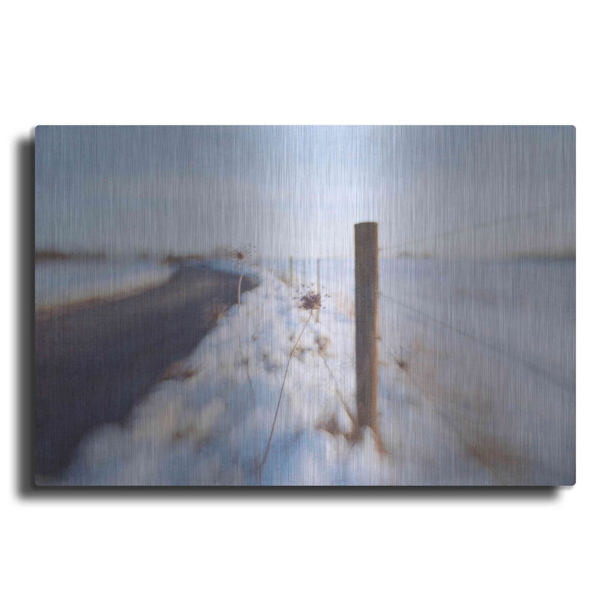 'Walking on the Edge of Winter' by Dawn D Hanna – Metal Wall Art
