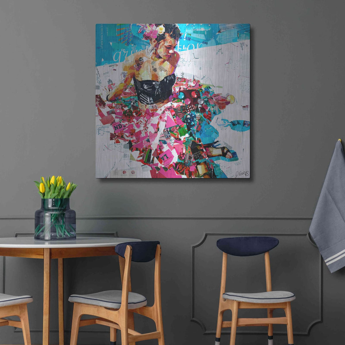'All Summer Long' by Derek Gores – Metal Wall Art, 36x36 room view