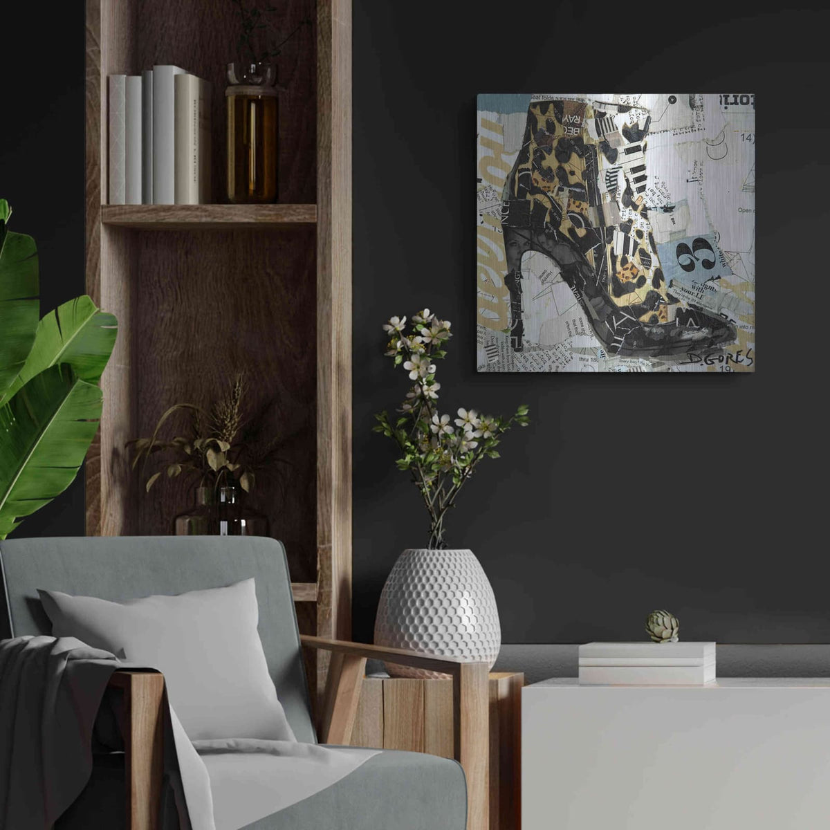 'Minimal Minimalism' by Derek Gores – Metal Wall Art, 24x24 room view