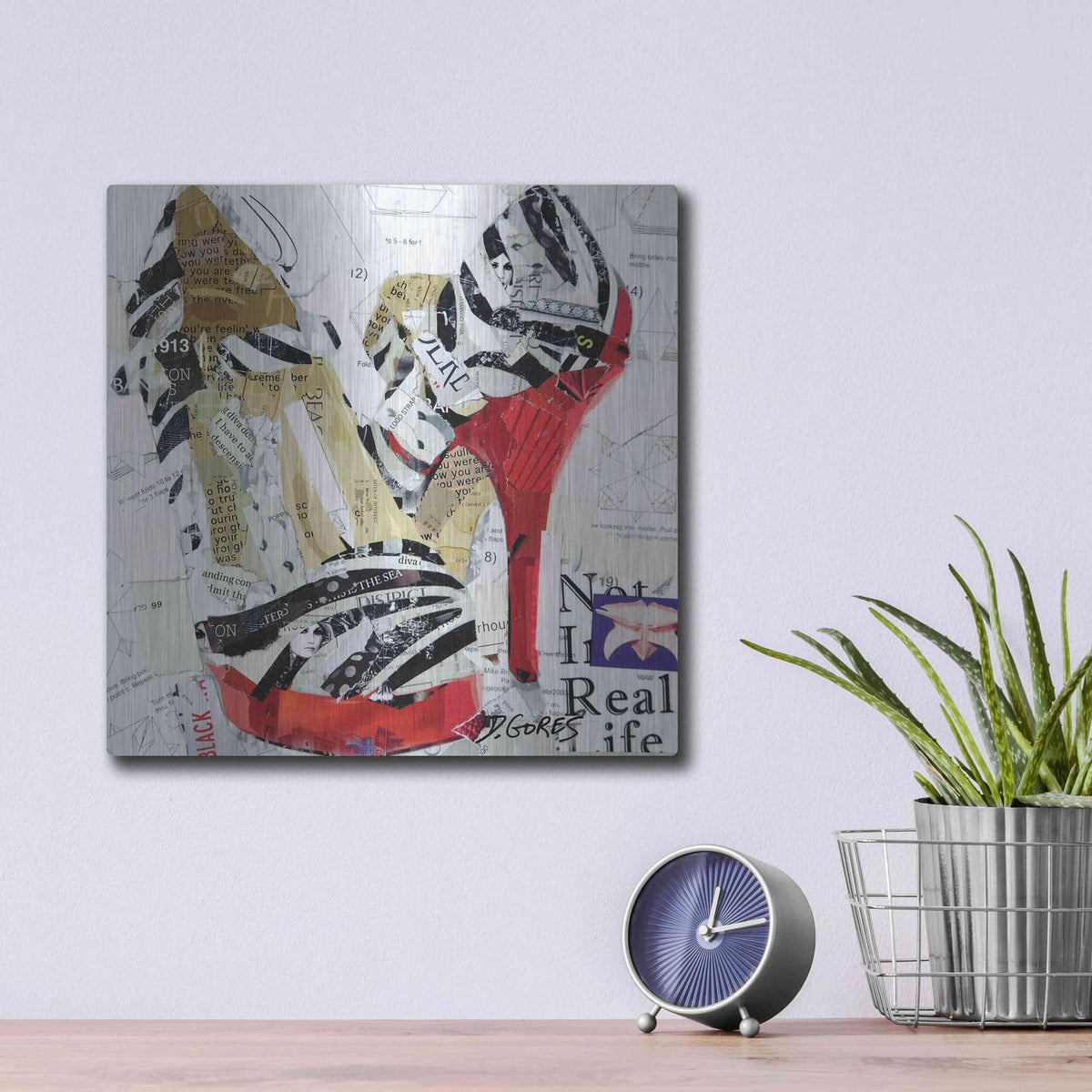 'Not in Real Life' by Derek Gores – Metal Wall Art, 12x12 room view