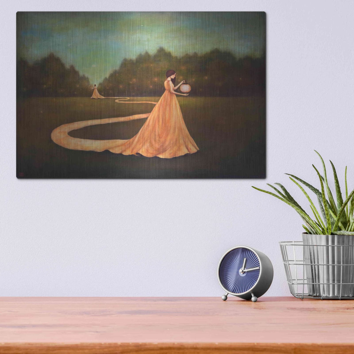 'Unwinding the Path to Self-Discovery' by Duy Huynh – Metal Wall Art, 16x12 room view