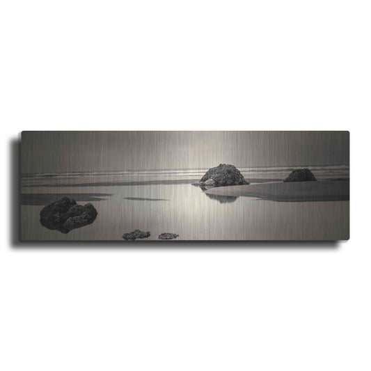 Luxe Metal Art 'Beach Rocks No. 4' by Gary Horsfall, Metal Wall Art