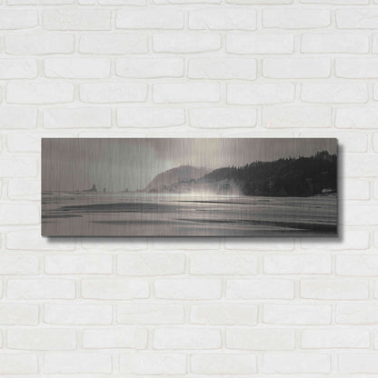 Luxe Metal Art 'Cannon Beach No. 7' by Gary Horsfall, Metal Wall Art,36x12