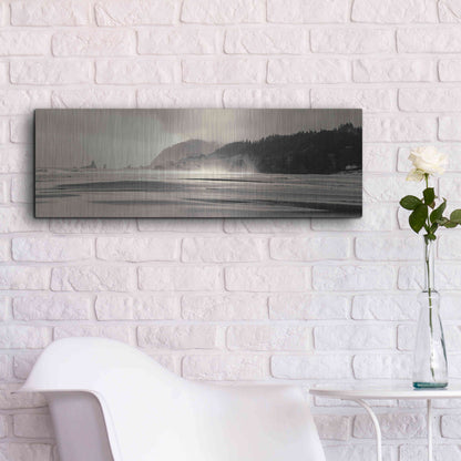 Luxe Metal Art 'Cannon Beach No. 7' by Gary Horsfall, Metal Wall Art,36x12