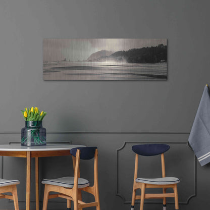 Luxe Metal Art 'Cannon Beach No. 7' by Gary Horsfall, Metal Wall Art,48x16