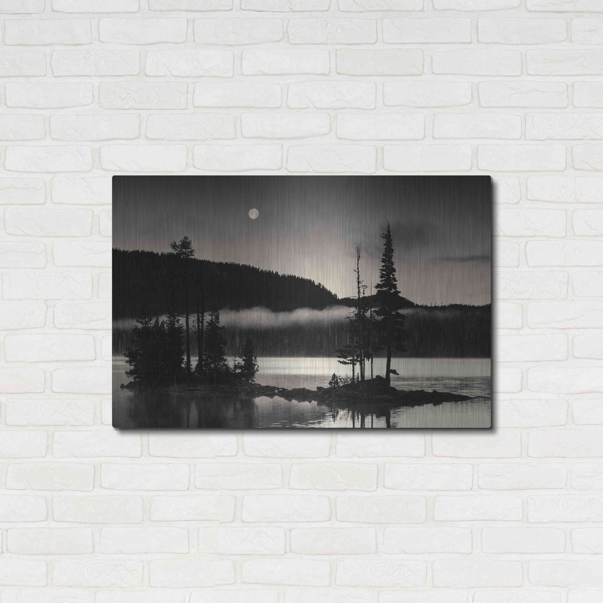 Luxe Metal Art 'Full Moon At Waldo' by Gary Horsfall, Metal Wall Art,36x24