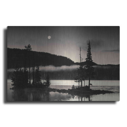 Luxe Metal Art 'Full Moon At Waldo' by Gary Horsfall, Metal Wall Art