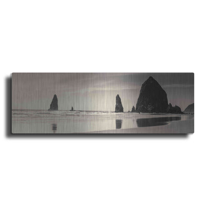 Luxe Metal Art 'Haystack Rock' by Gary Horsfall, Metal Wall Art