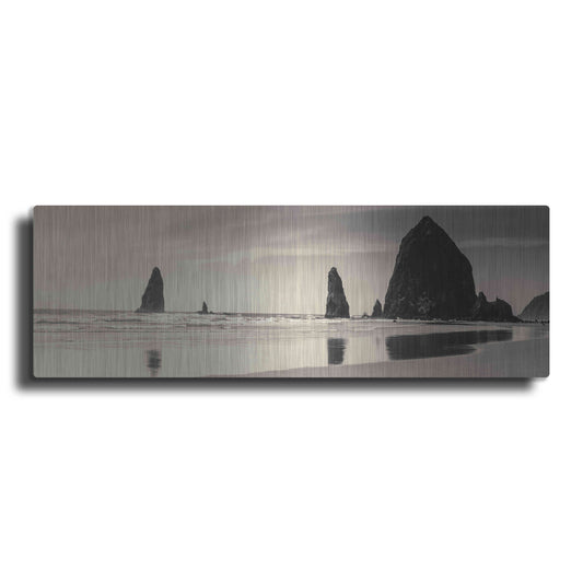 Luxe Metal Art 'Haystack Rock' by Gary Horsfall, Metal Wall Art