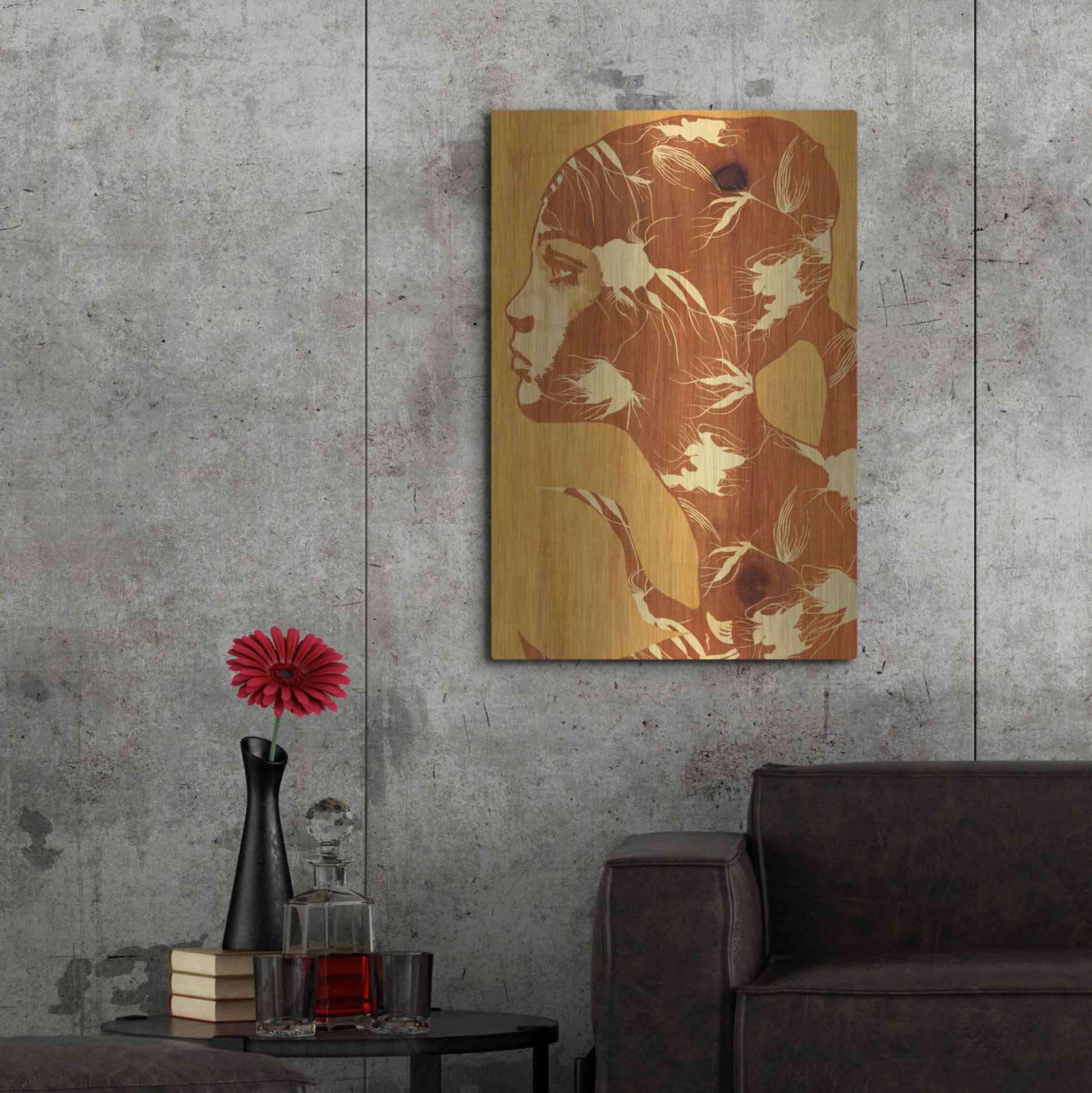 Luxe Metal Art 'Faithwood' by Giulio Lurissevich, Metal Wall Art,24x36