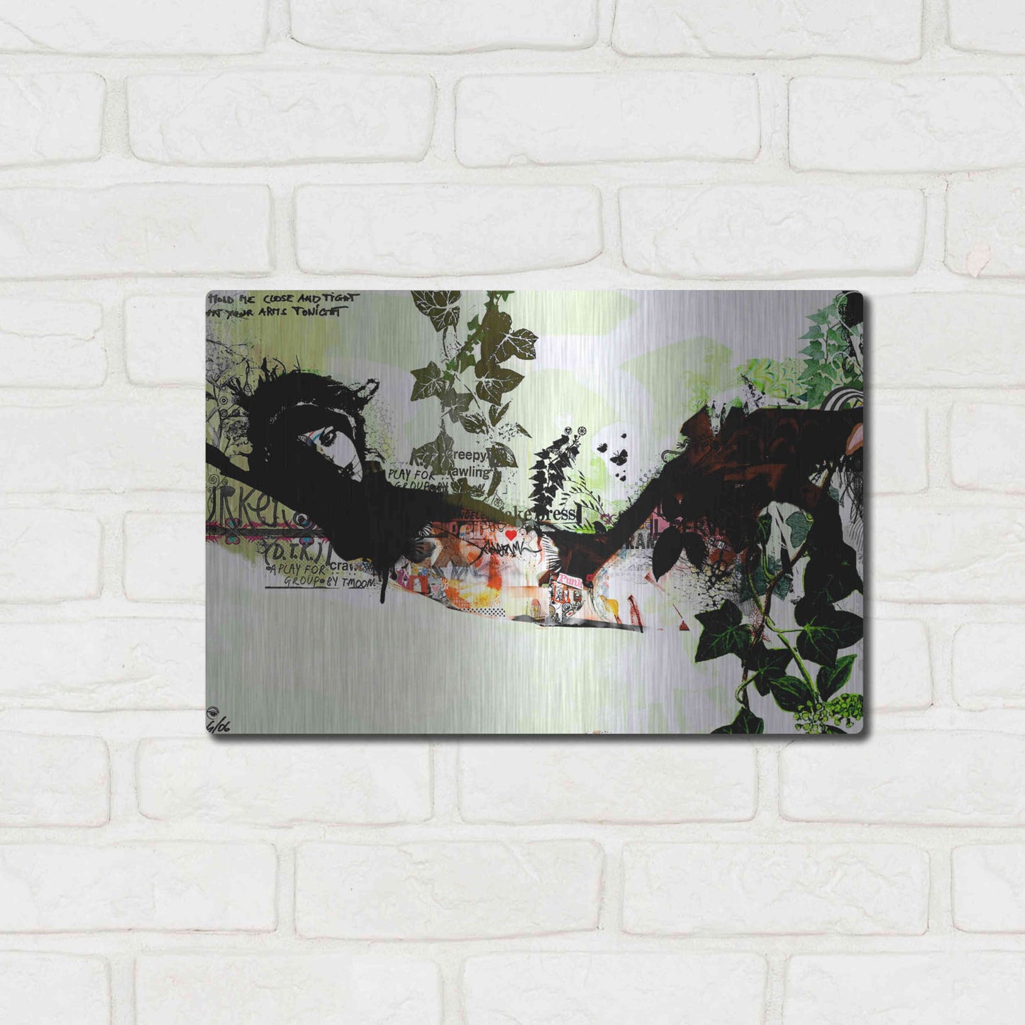 Luxe Metal Art 'Harakiri' by Giulio Lurissevich, Metal Wall Art,16x12